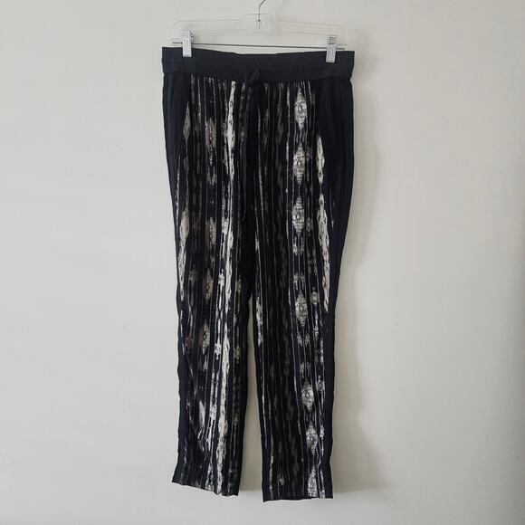 Kenneth Cole Black Printed Jogger Style Pants Size S - Picture 1 of 5